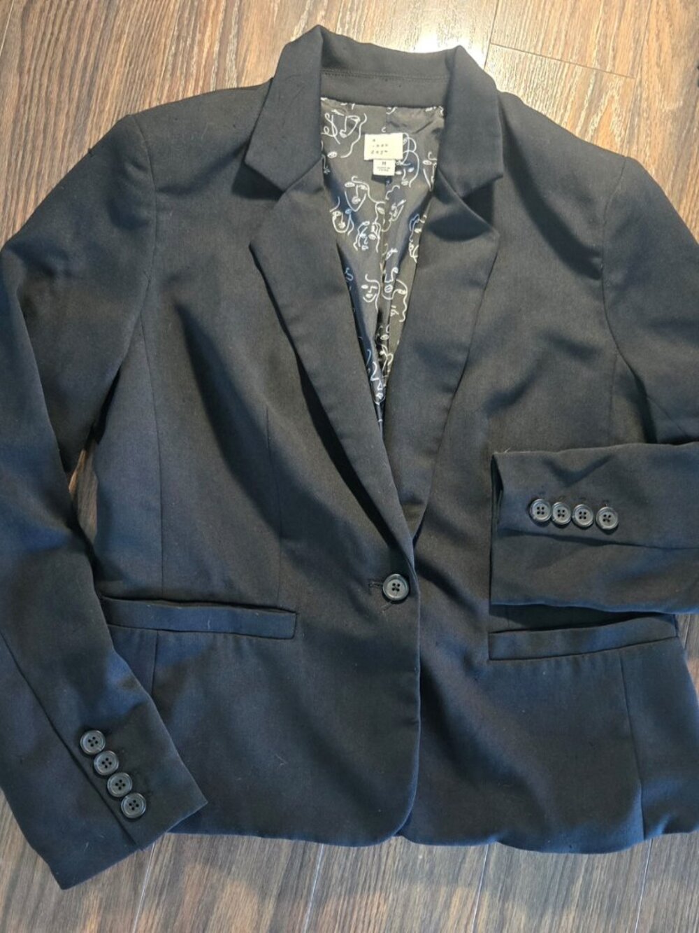 A NEW DAY Classic Style Black Blazer SIZE S